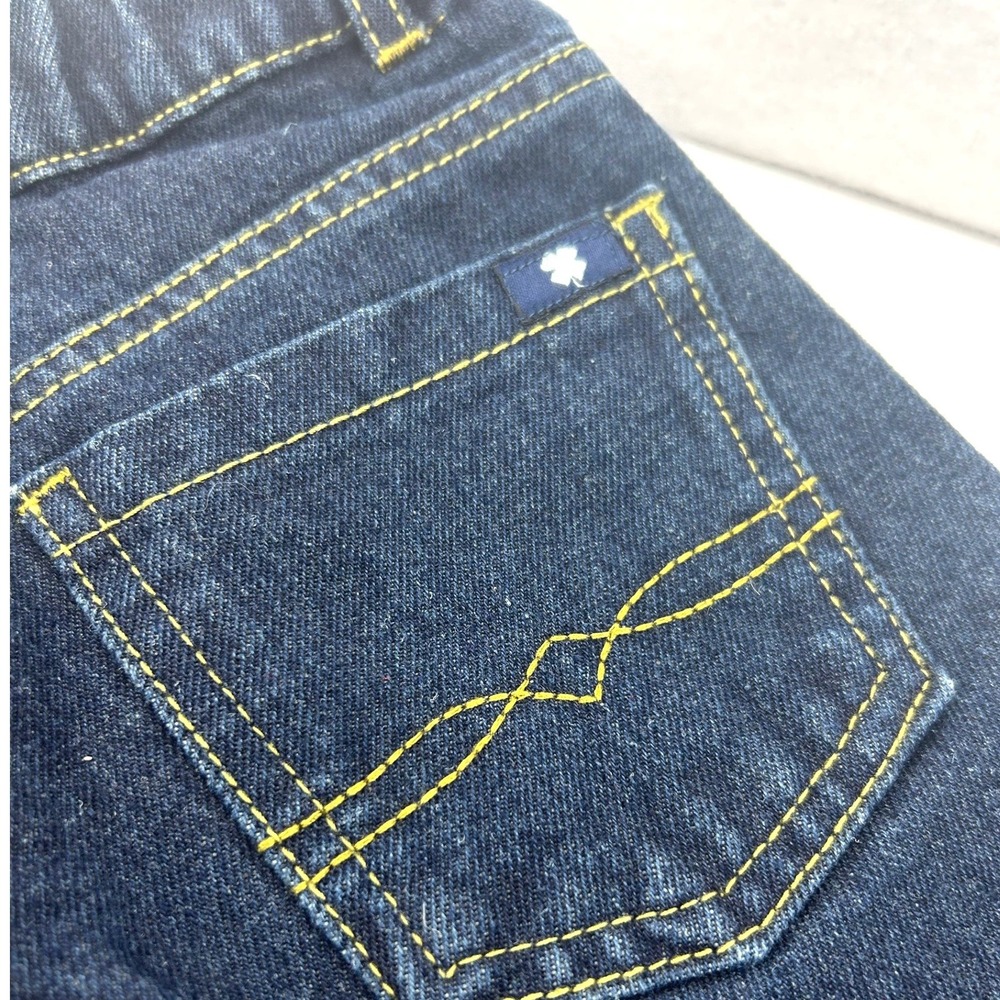 Lucky Brand Toddler Boys Dark Wash Denim Jeans Size 3T Elastic Waist - Picture 5 of 10